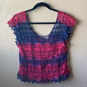 Crochet Lacey  crop top
